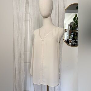 Banana Republic Cream Asymmetrical Camisole Top